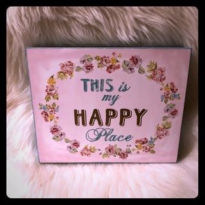THIS IS MY HAPPY PLACE wall plaque